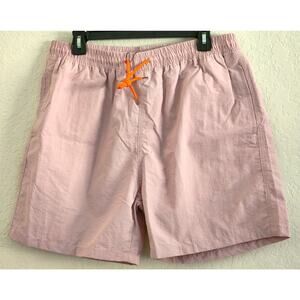 Swim/Active Shorts-Men's-Hoooyi-Blush-6" Inseam-Draw String-Elastic-Netted-XL